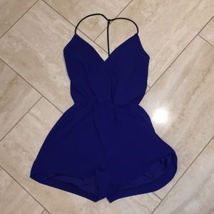 Royal blue romper
